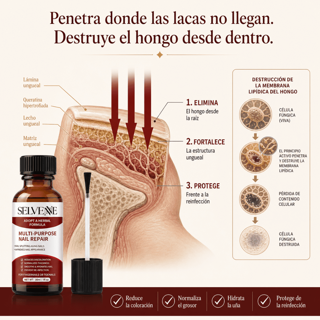 Sérum Anti Fúngico Selvenne - Triple Acción Para Tus Uñas