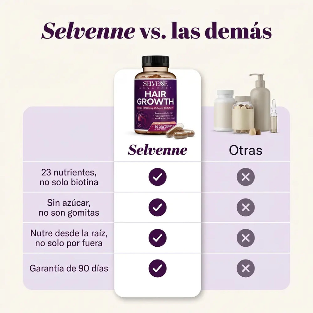 Selvenne Hair Growth - Vitaminas Para Tu Cabello