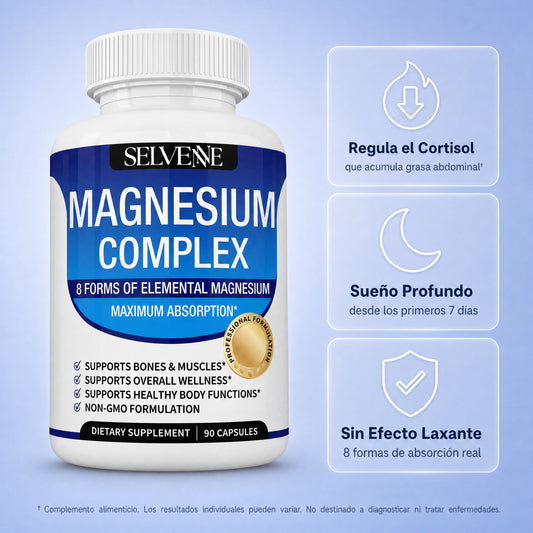 Selvenne™ Magnesio Complejo - Fórmula Avanzada 8-en-1